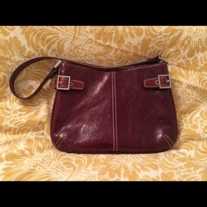Nordstrom Cranberry Leather Handbag